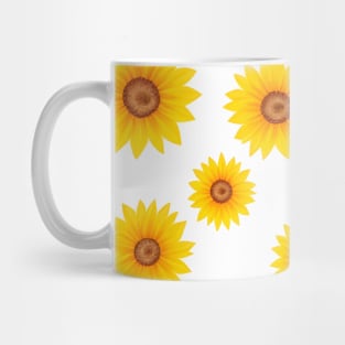 Seamless pattern with sunflowers Mug